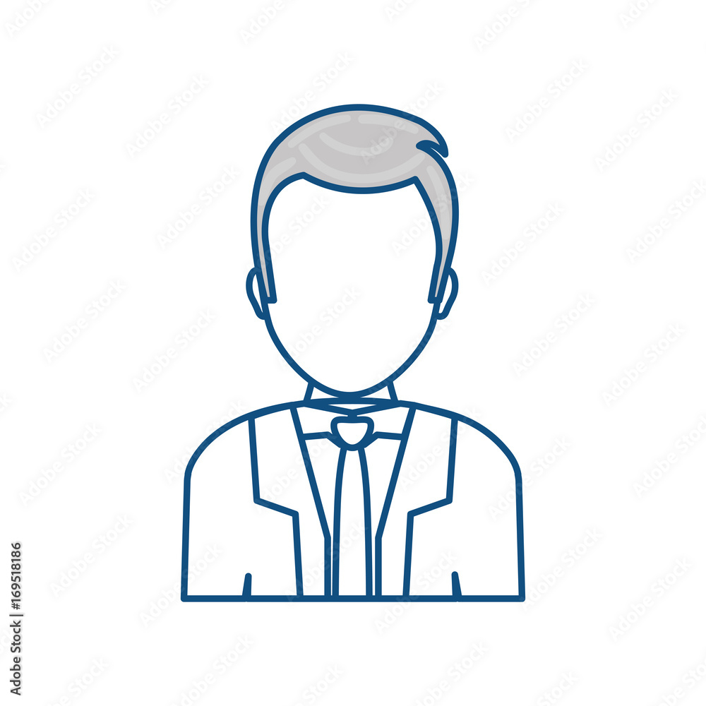 Man faceless cartoon icon vector illustration graphic design Man faceless cartoon icon vector illustration graphic design