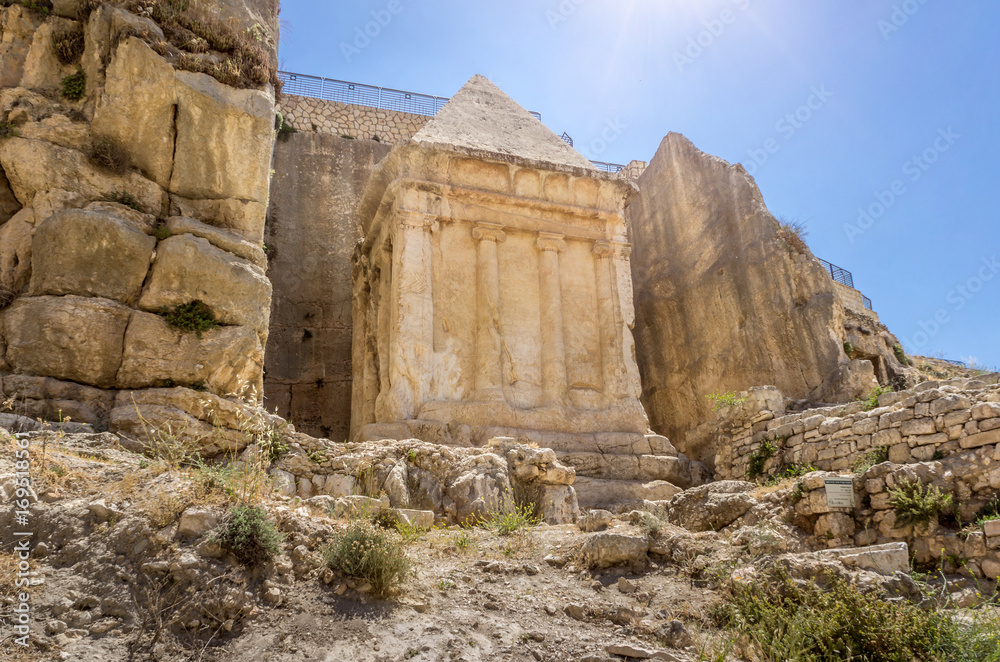 The Tomb of Zechariah in Jerusalem, Israel