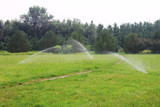 the Water spray in great meadow with water sprinkler