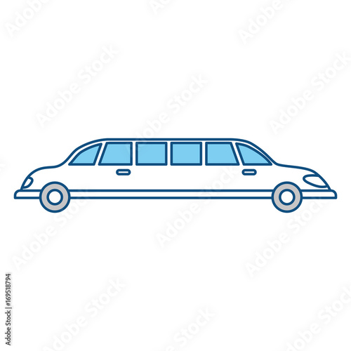 Limousine luxury vehicle icon vector illustration graphic design