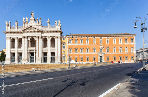 Papal Archbasilica of St. John in Lateran or Basilica di San Giovanni in Laterano  Rome  Italy.