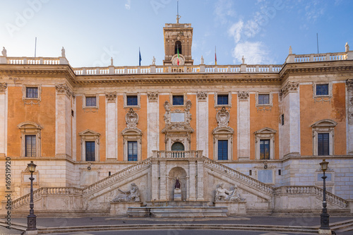 Palazzo Senatorio on the Capitoline hill, Rome, Italy.