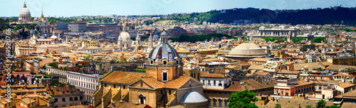 Cityscape .Great Rome. panoramic view of downtown. Italy