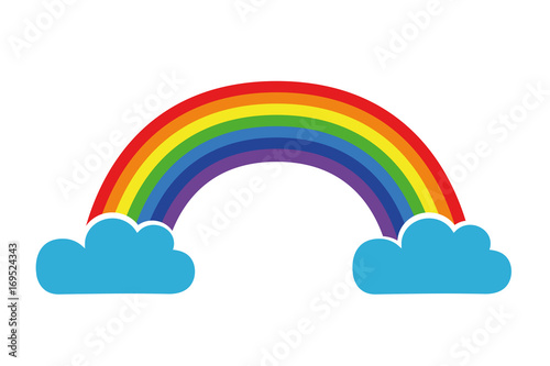 regenbogens aus wolken