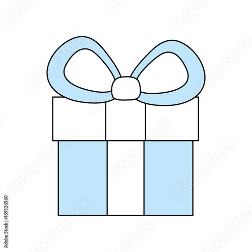 Gift box shopping icon vector illustration graphic design photo