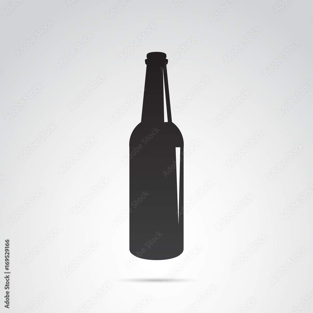 Bottle icon isolated on white background. Vector art. Bottle icon isolated on white background. Vector art.