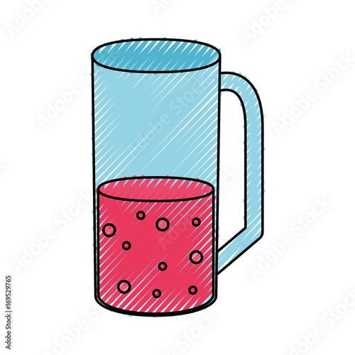 Glass with juice icon vector illustration graphic design