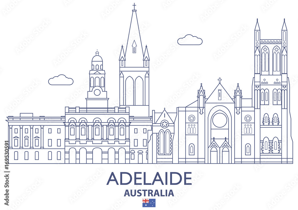 Adelaide City Skyline, Australia