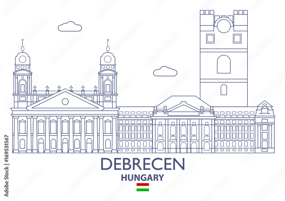Debrecen City Skyline, Hungary