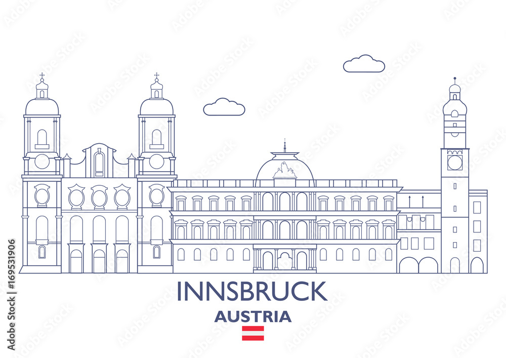 Innsbruck City Skyline, Austria