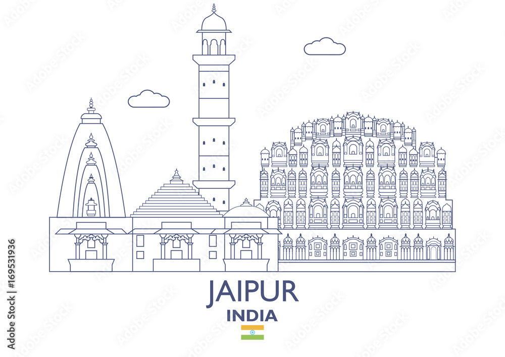 Jaipur City Skyline, India
