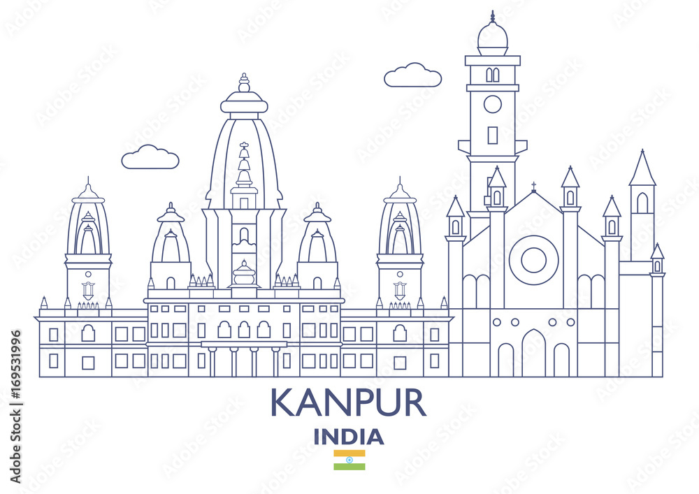 Kanpur City Skyline, India