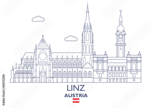 Linz City Skyline, Austria