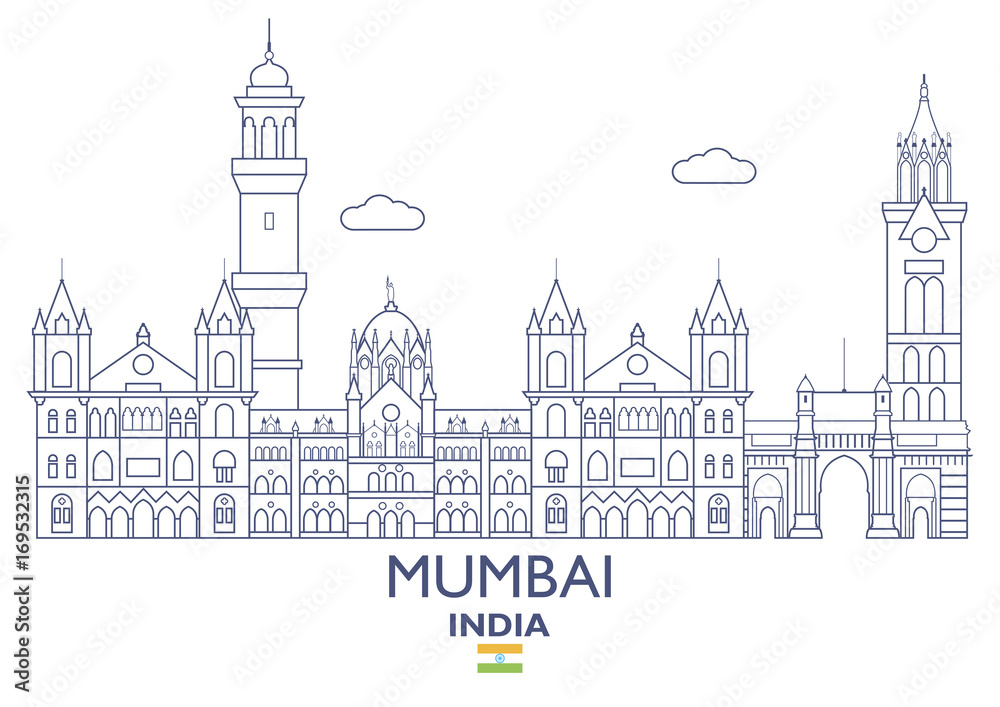 Fototapeta premium Mumbai City Skyline, India