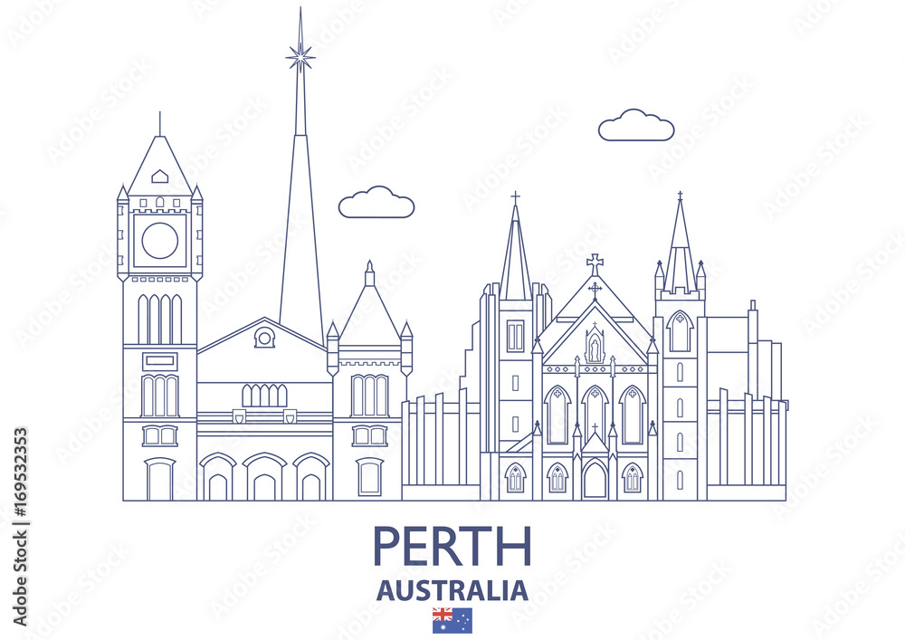 Perth City Skyline, Australia