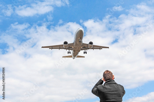 Airplane / plane spotter spotting aircraft