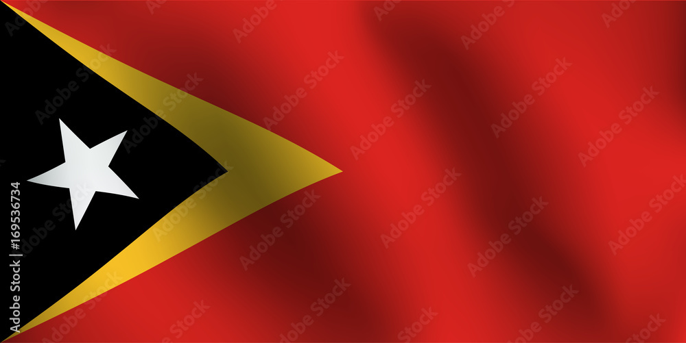 Flag of East Timor - Vector Illustration Flag of East Timor - Vector Illustration