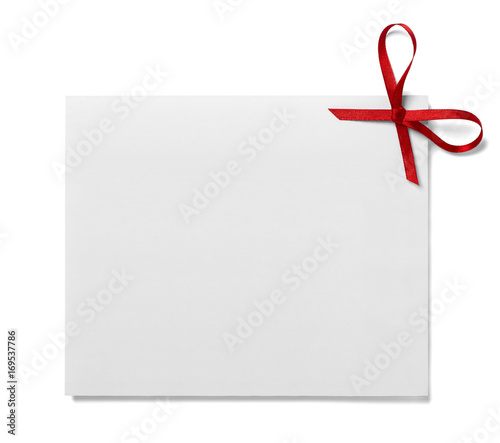 ribbon bow card note chirstmas celebration greeting