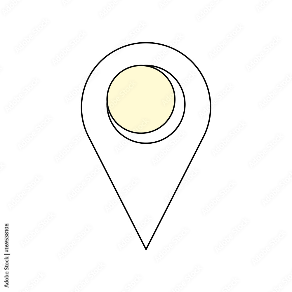 Pointer map location symbol icon vector illustration graphic design