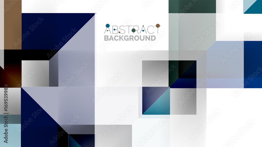 Fototapeta premium Business presentation geometric template