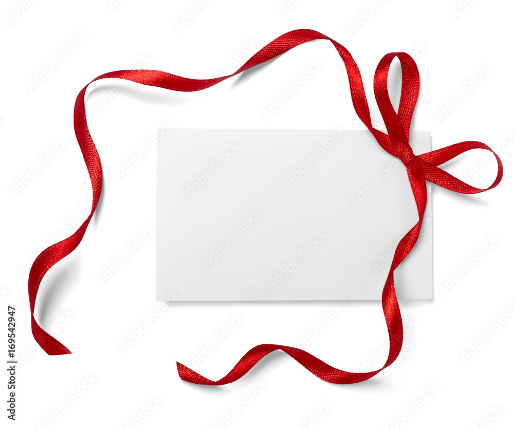 ribbon bow card note chirstmas celebration greeting ribbon bow card note chirstmas celebration greeting