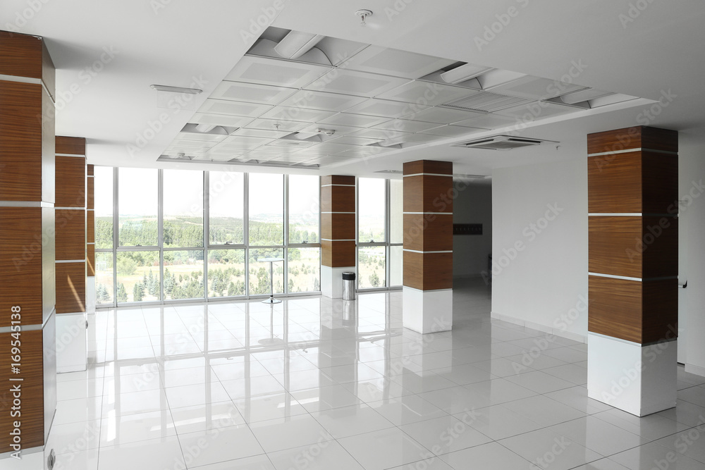 Fototapeta premium White floor room
