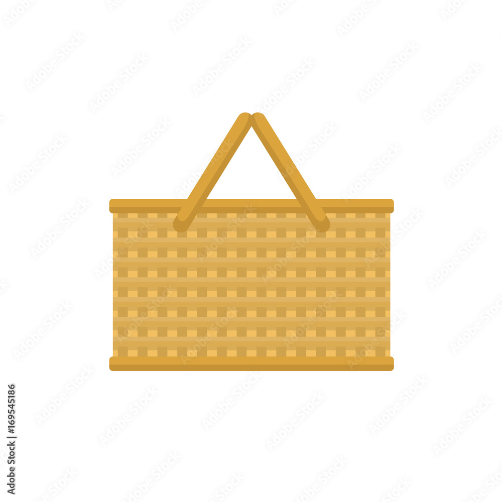 Empty baskets set isolated on white background vector illustration. Empty baskets set isolated on white background vector illustration.