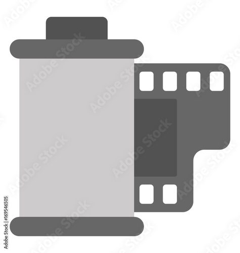 Film Cartridge Vector Icon
