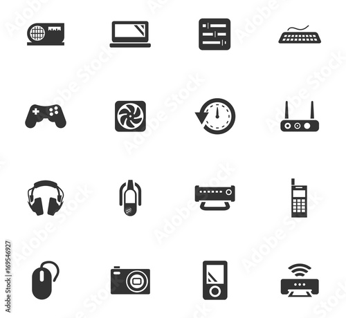 Fototapeta Naklejka Na Ścianę i Meble -  Devices icons set