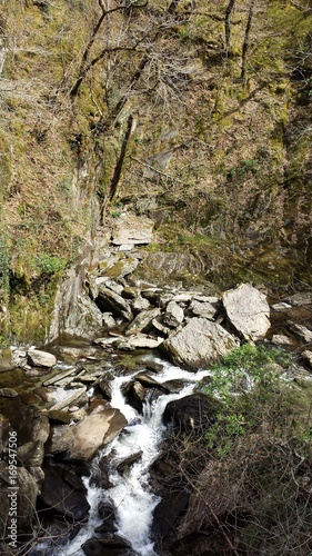 Base of the waterfall, Devil's Bowl, Pontarfynach, Aberystwyth  photo