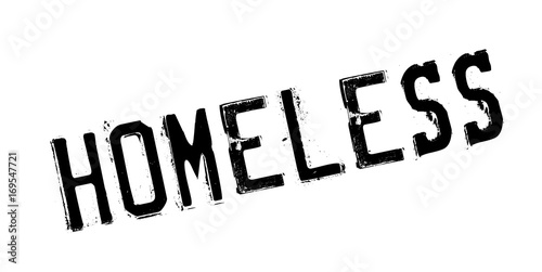 Homeless rubber stamp. Grunge design with dust scratches. Effects can be easily removed for a clean, crisp look. Color is easily changed.