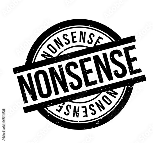 Nonsense rubber stamp. Grunge design with dust scratches. Effects can be easily removed for a clean, crisp look. Color is easily changed.