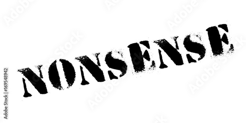 Nonsense rubber stamp. Grunge design with dust scratches. Effects can be easily removed for a clean, crisp look. Color is easily changed.