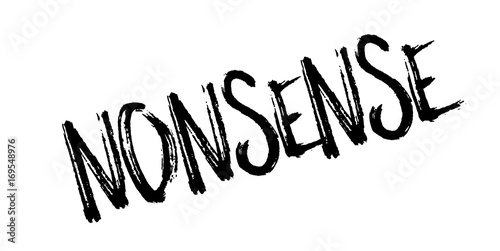 Nonsense rubber stamp. Grunge design with dust scratches. Effects can be easily removed for a clean, crisp look. Color is easily changed.