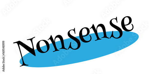 Nonsense rubber stamp. Grunge design with dust scratches. Effects can be easily removed for a clean, crisp look. Color is easily changed.