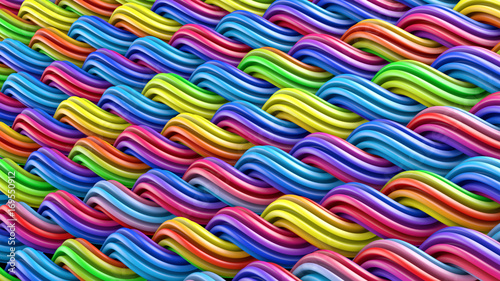 Colorful curles ornament ab...