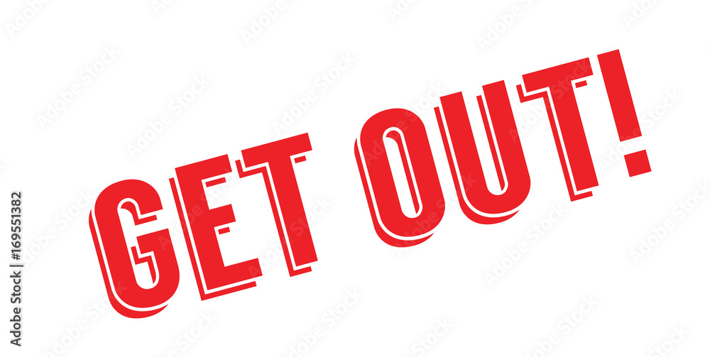 Get Out rubber stamp. Grunge design with dust scratches. Effects can be easily removed for a clean, crisp look. Color is easily changed. Get Out rubber stamp. Grunge design with dust scratches. Effects can be easily removed for a clean, crisp look. Color is easily changed.