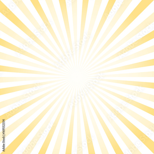 Obraz na plátně Abstract light Yellow White rays background. Vector