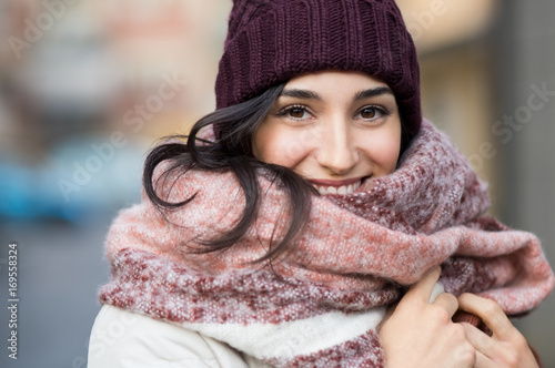 Winter woman outdoor