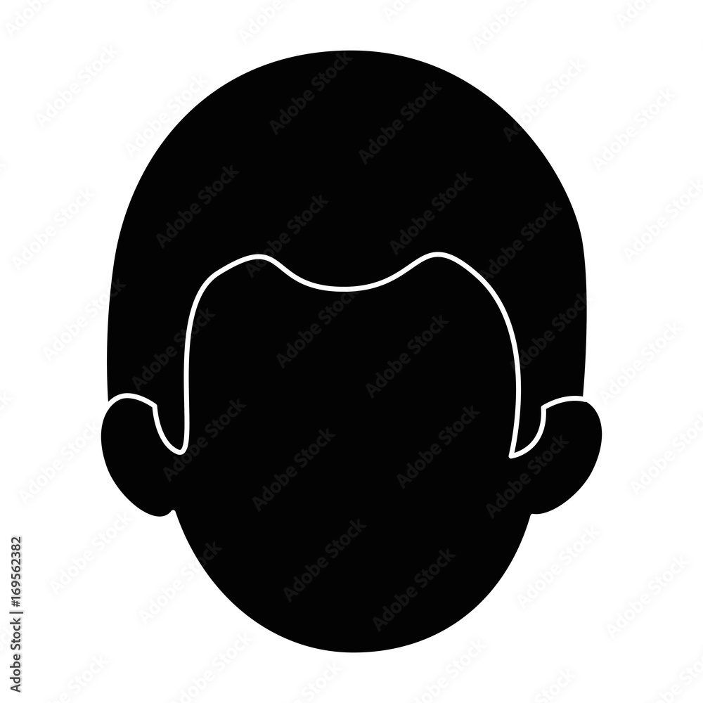 man face icon over white background vector illustration man face icon over white background vector illustration