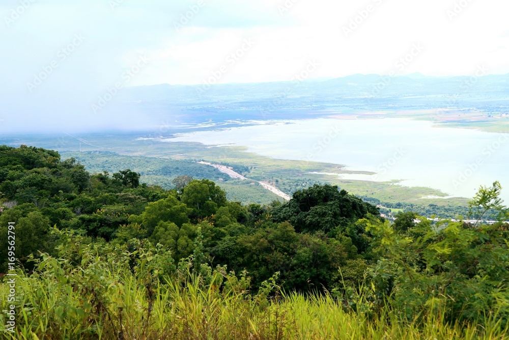 Landscape the mountain lake