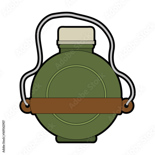 water canteen icon over white background vector illustration