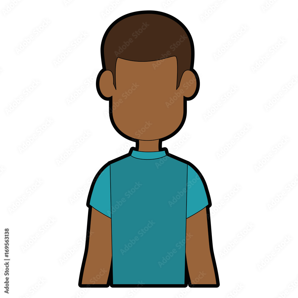 avatar man icon over white background vector illustration