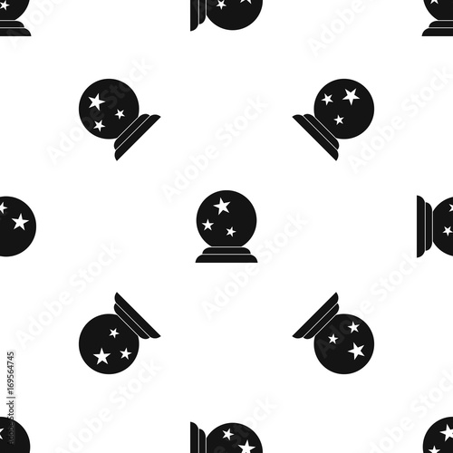 Magic ball pattern seamless black