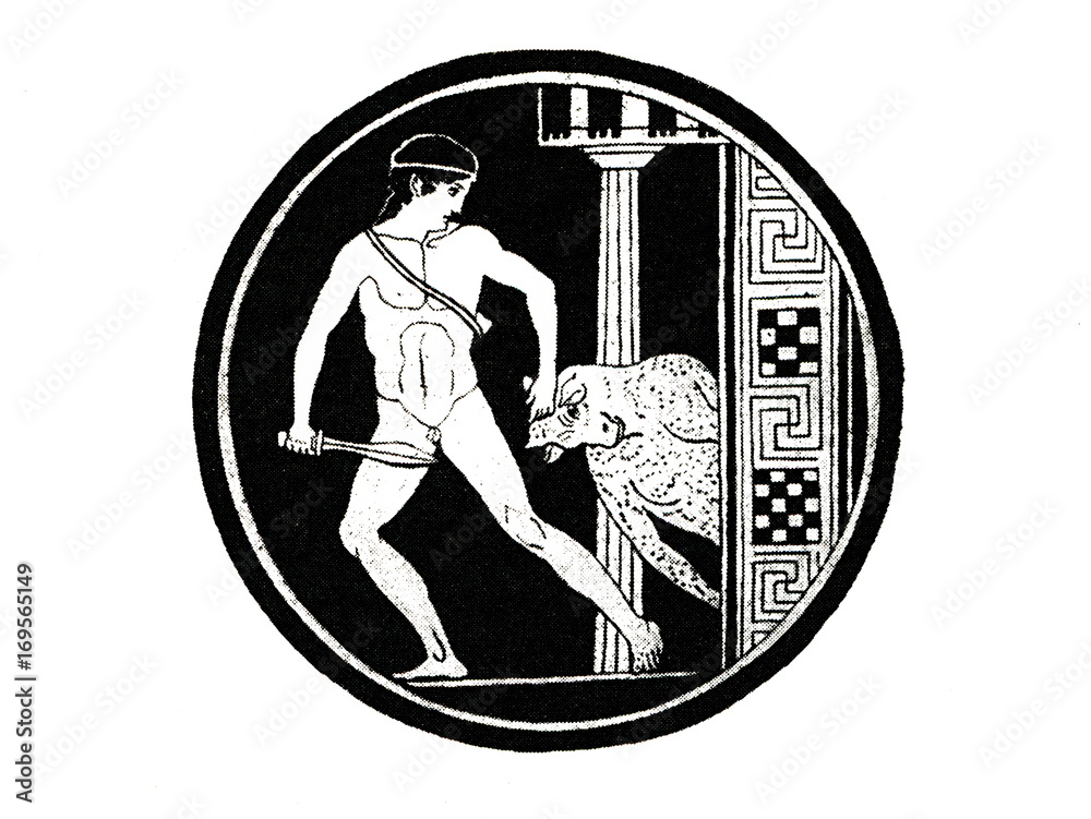 Theseus Slaying Minotaur