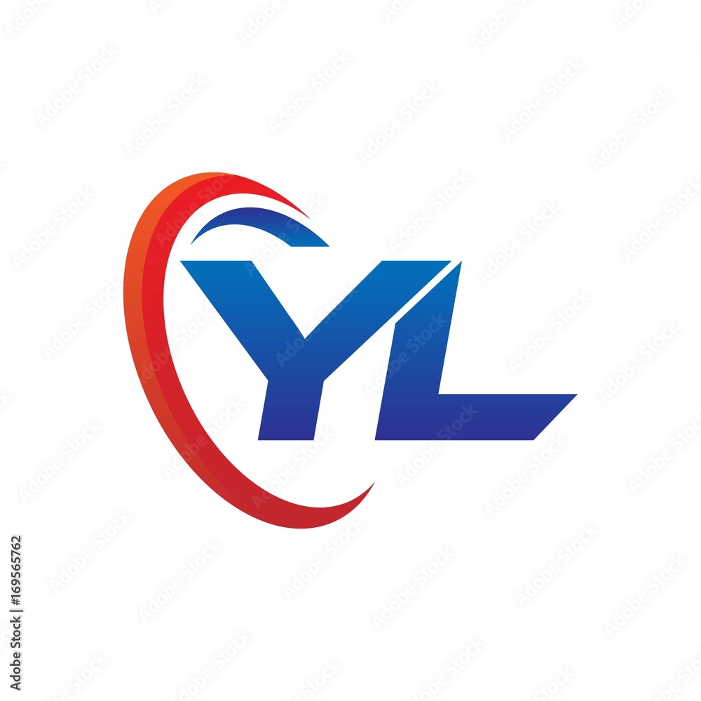 modern dynamic vector initial letters logo ya with circle swoosh red blue modern dynamic vector initial letters logo ya with circle swoosh red blue