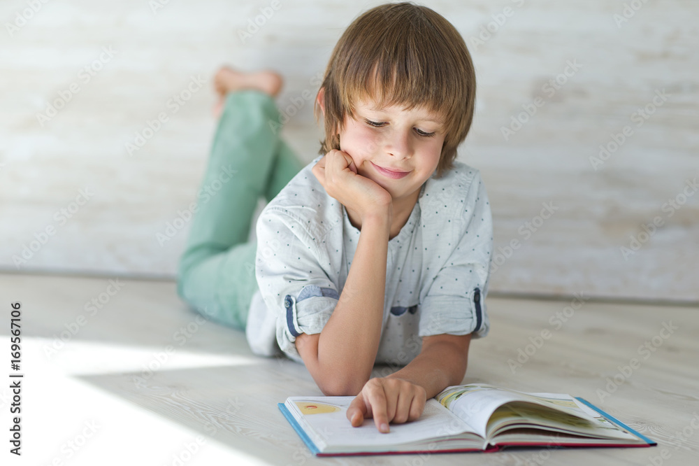A child with a book A child with a book