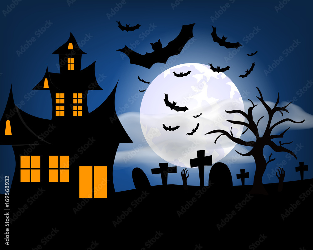 Happy Halloween. Celebration. All Saints' Day. Spirits. Fearfully. A party.