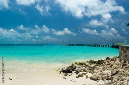 Praia de cancun  caribe.