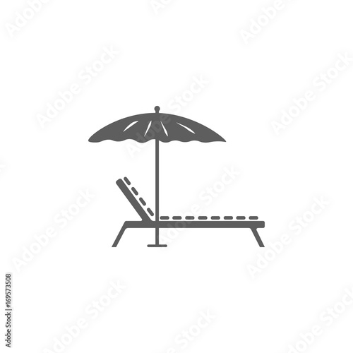 Lounger Icon Vector.
